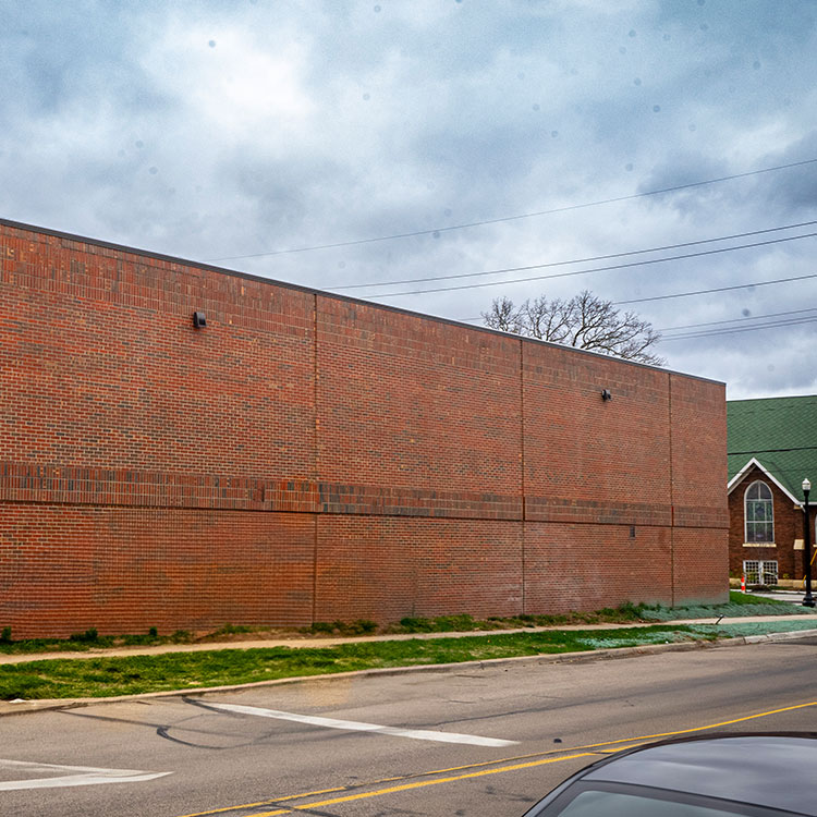 Image of mural site at Kalamazoo Transit Building.